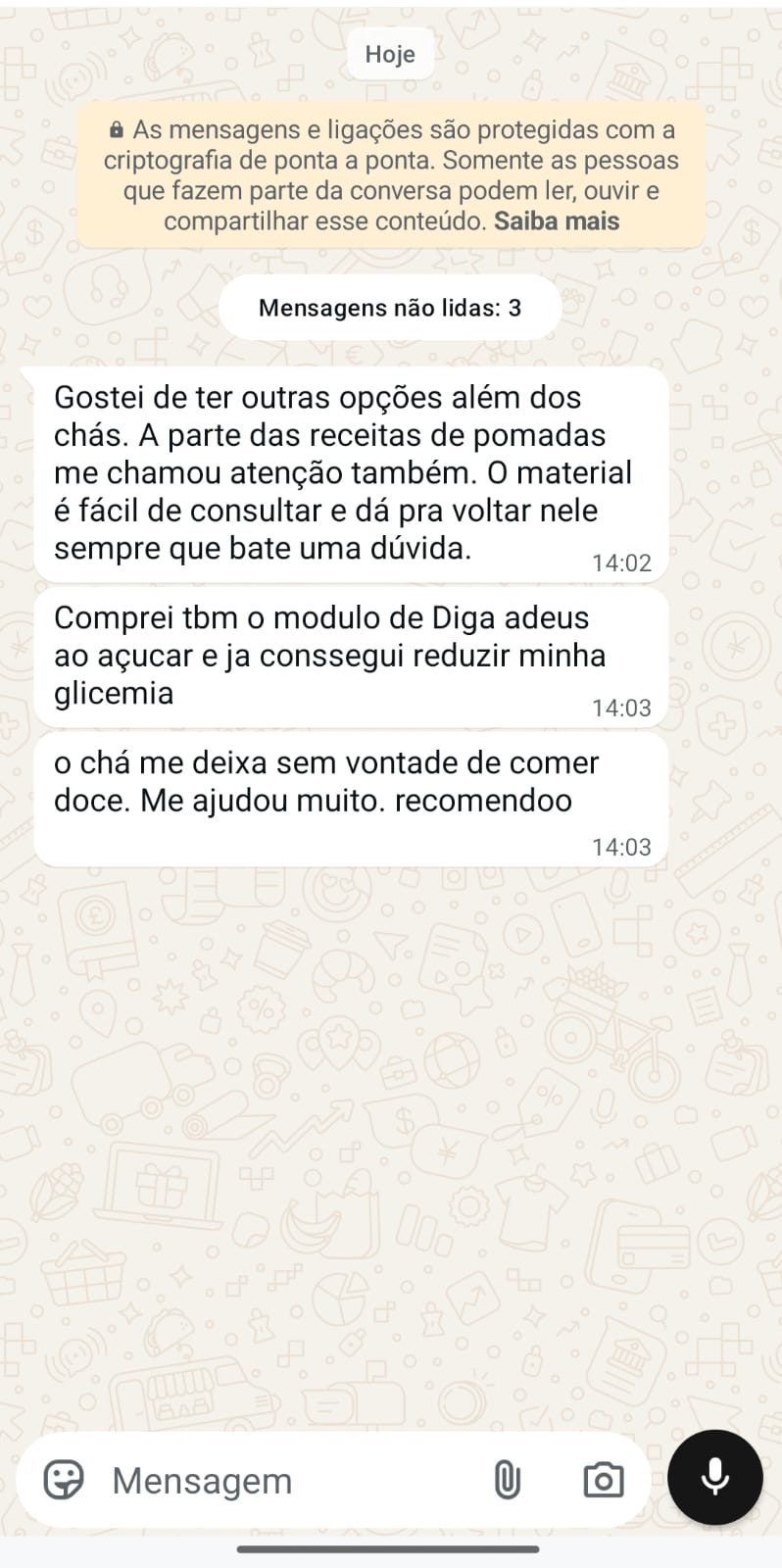 Depoimento de cliente 1